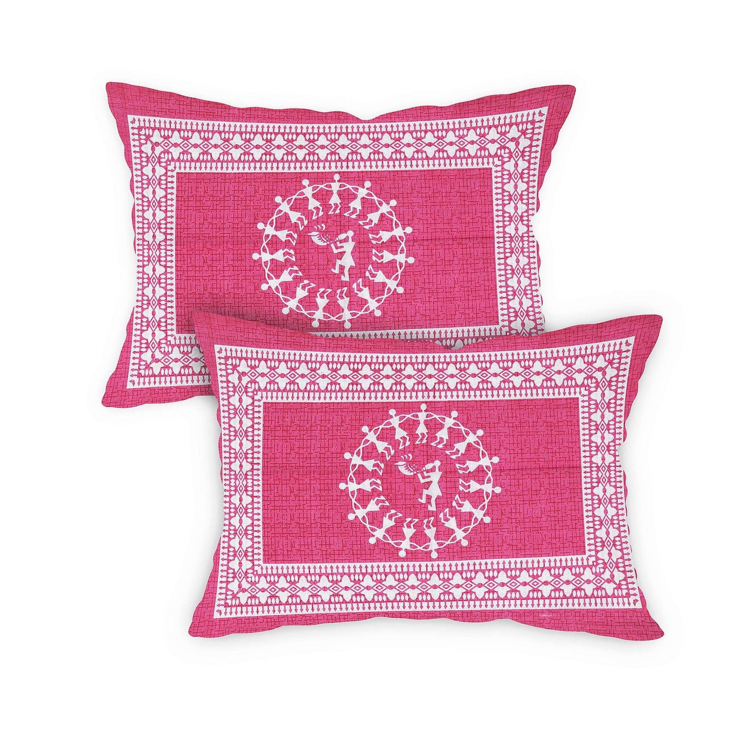100% Pure Cotton Traditional Printed Bedsheet for Double Bed King Size Bedsheet with 2 Pillow Covers