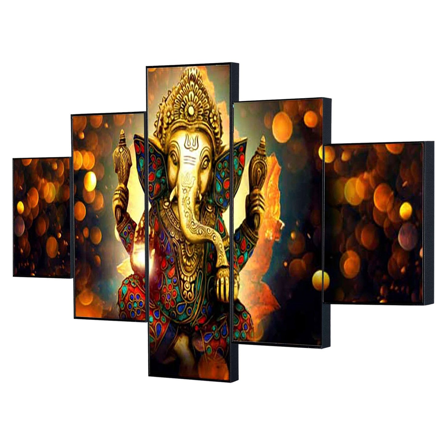 Set Of Five Framed Digital Wall Painting