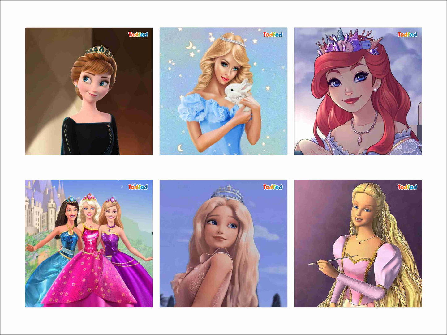 Wooden Jigsaw Puzzles - Disney Barbie Girls Anime Cartoon Characters