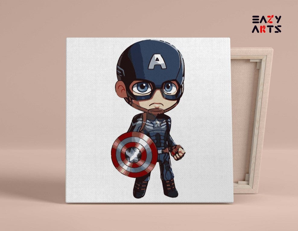Captain America Paint By Numbers Kit For Kids