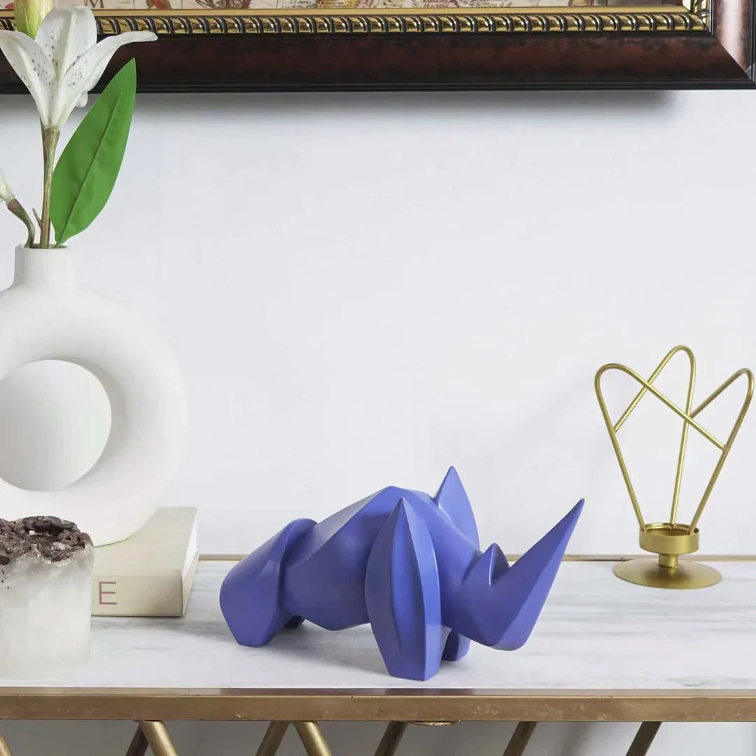 Artarium Abstract Art Rhino Figurine Idol