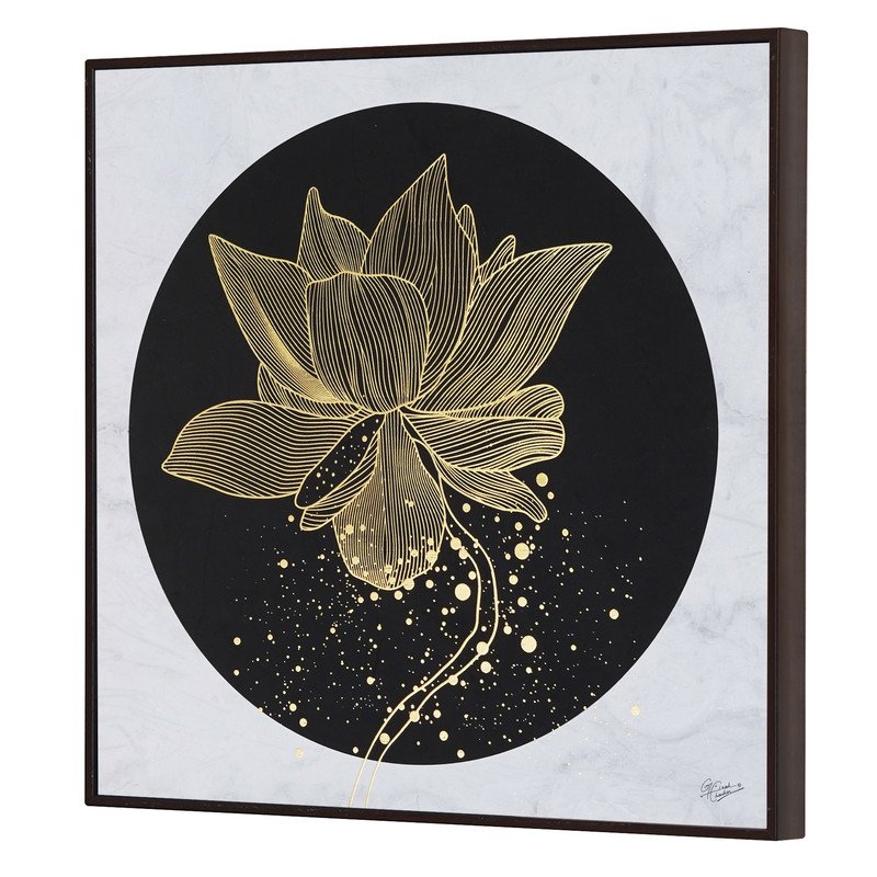 Golden Embossed Wall Painting For Home Decoration , Paintings for Living Room , Modern Art Wall Pinting, For Home Decor (12X12 INCH)