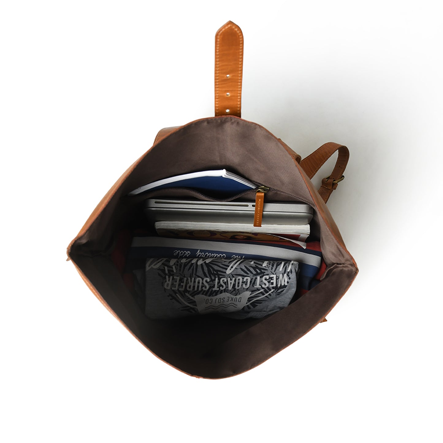 CraftShades-13*18 Inch buffalo leather backpack Unisex For Girls And Boys | 100 Genuine Leather