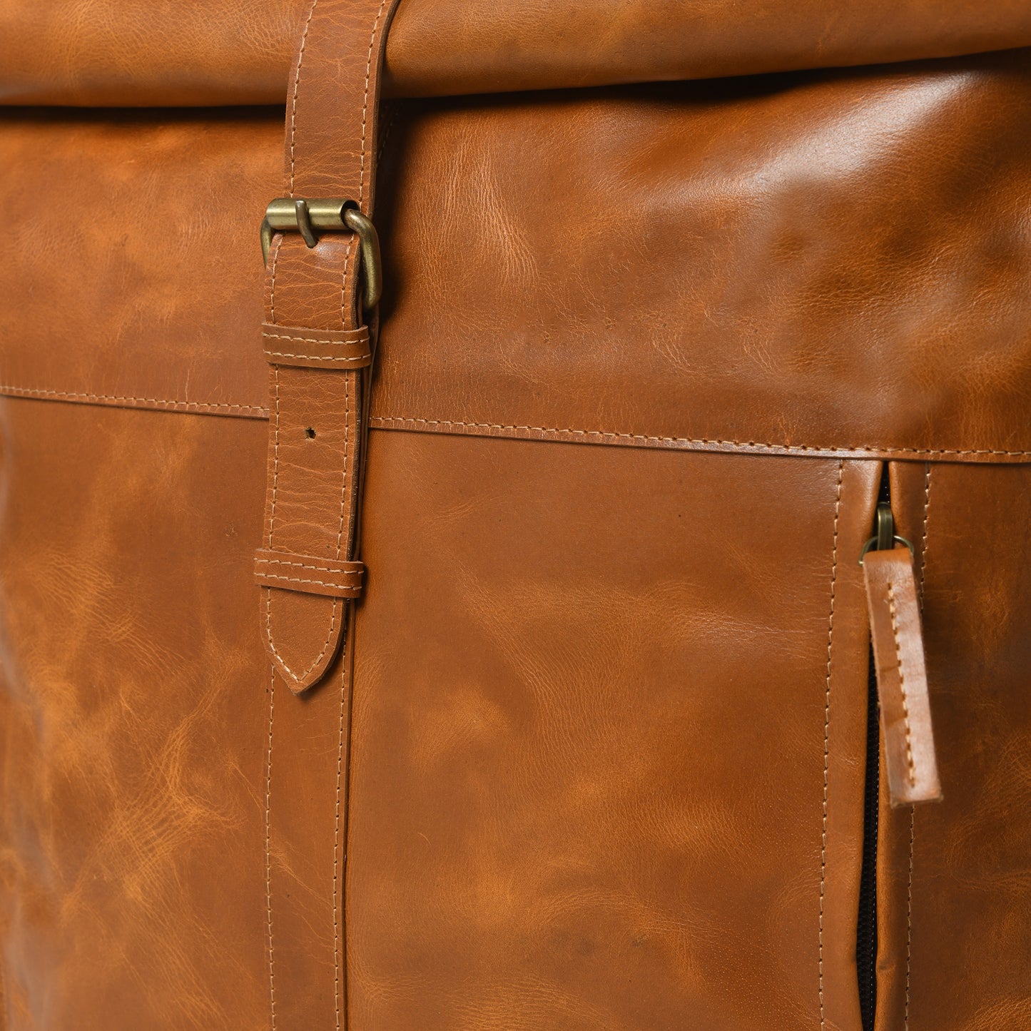 CraftShades-13*18 Inch buffalo leather backpack Unisex For Girls And Boys | 100 Genuine Leather