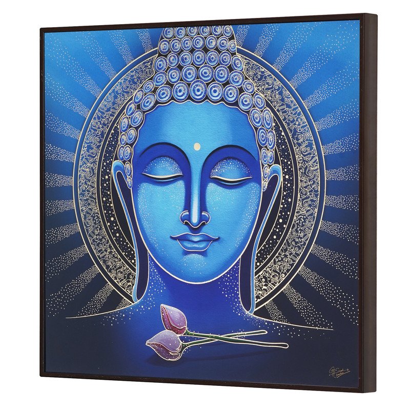 Golden Embossed Wall Painting For Home Decoration , Paintings for Living Room , Modern Art Wall Pinting, For Home Decor (12X12 INCH)