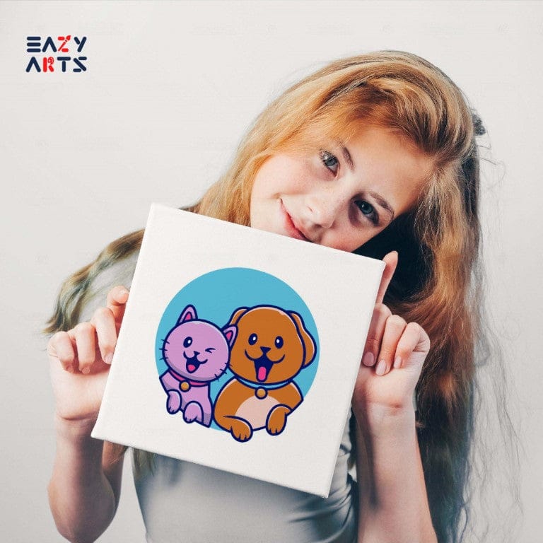 Cat and Dog PBN Kit For Kids