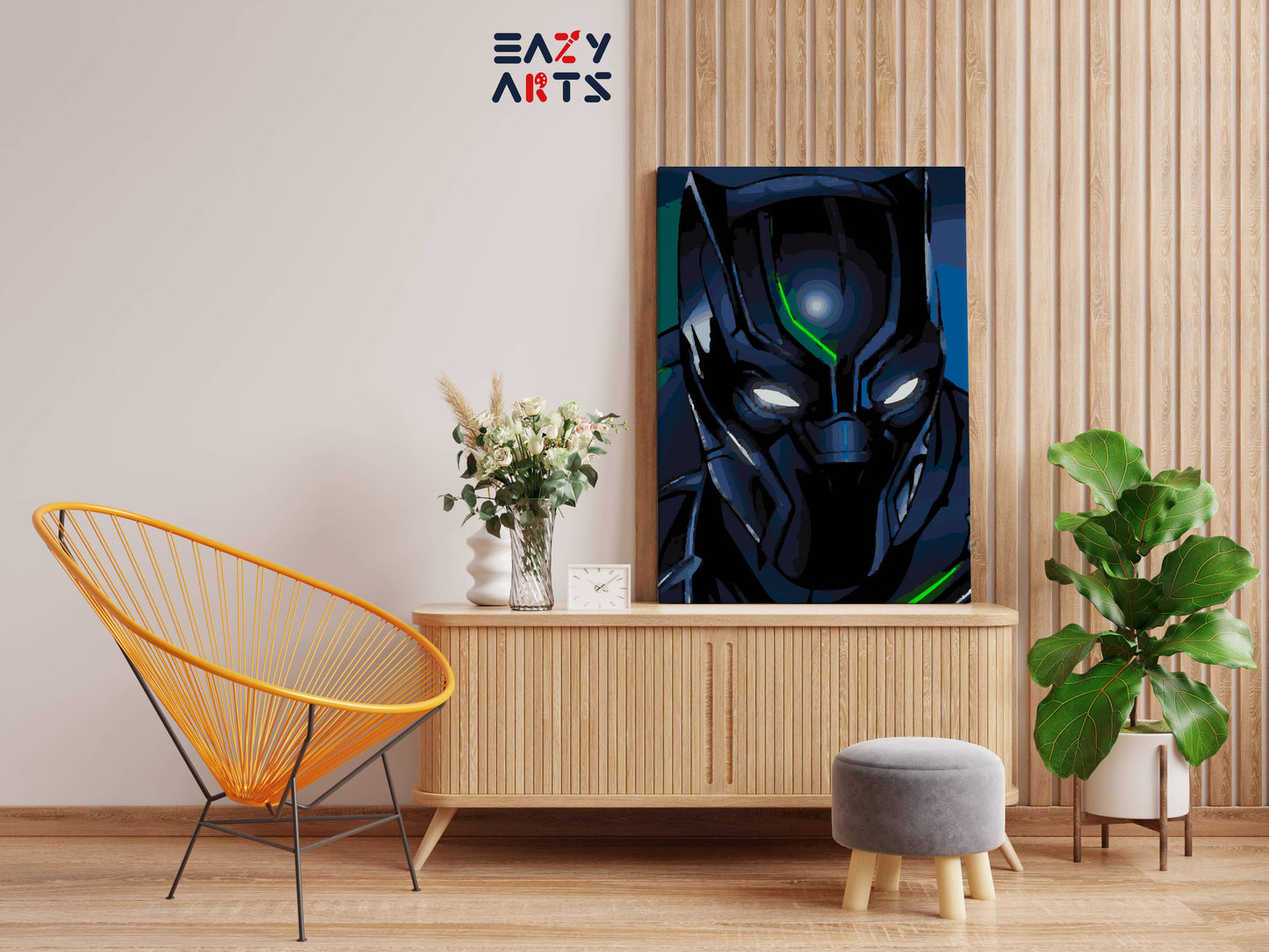 Black Panther Suit Paint By Numbers kit