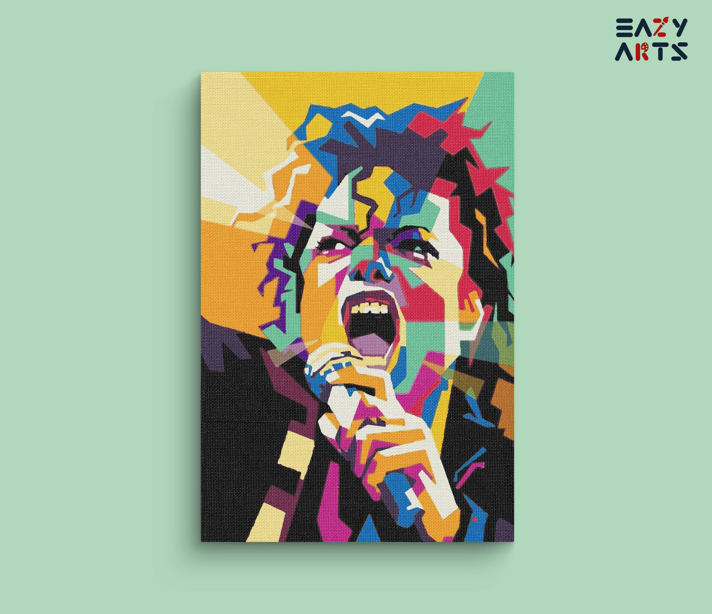 Michel Jackson Singing Abstract Paint By Numbers kit
