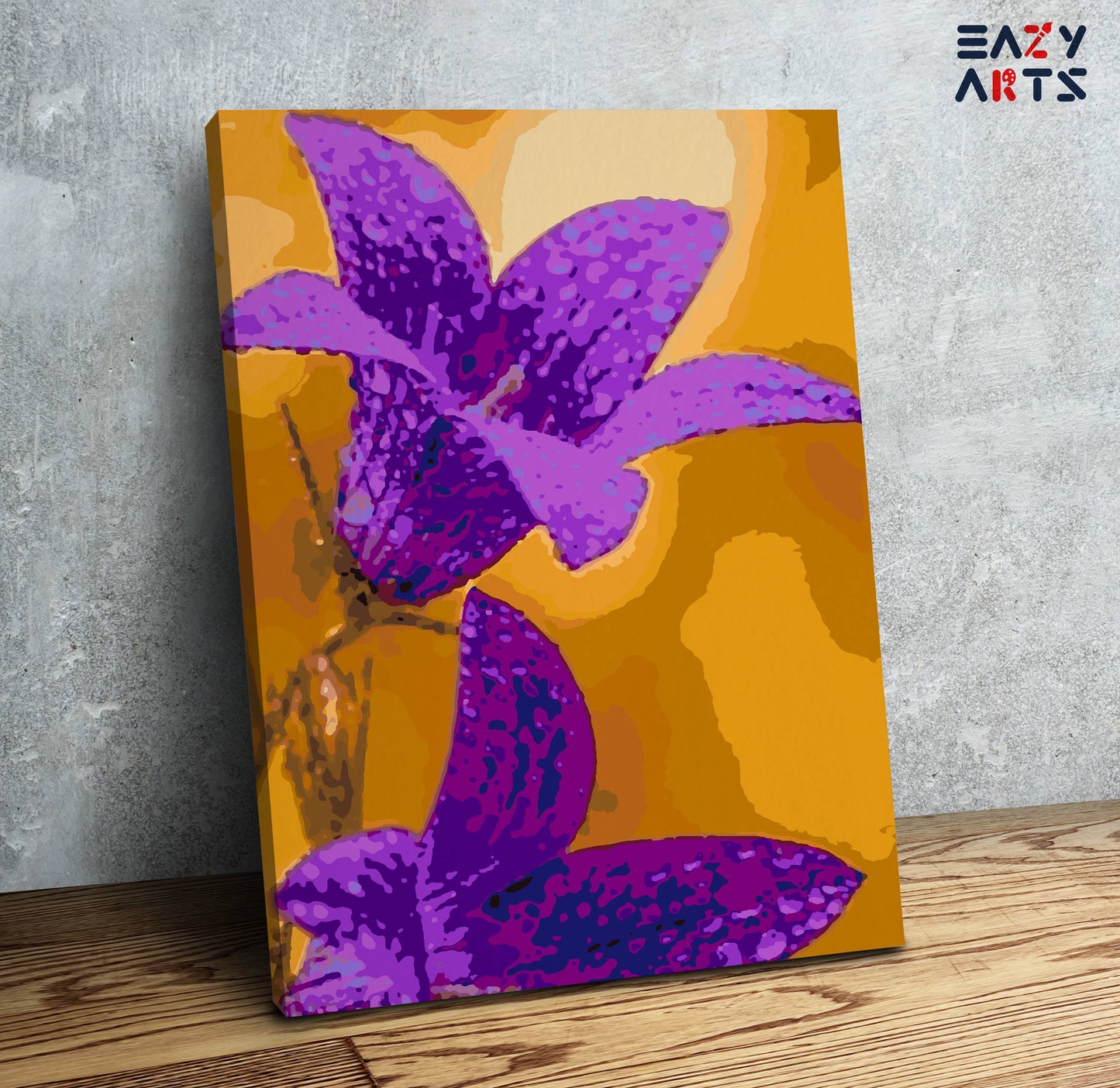 Lily Purple Flower Paint By Numbers kit