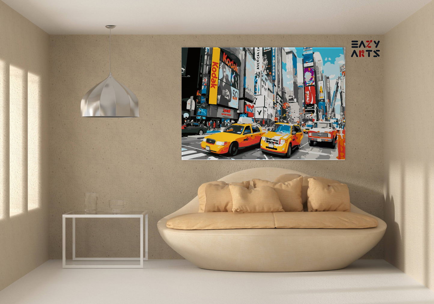 Cars In The City Paint By Numbers kit