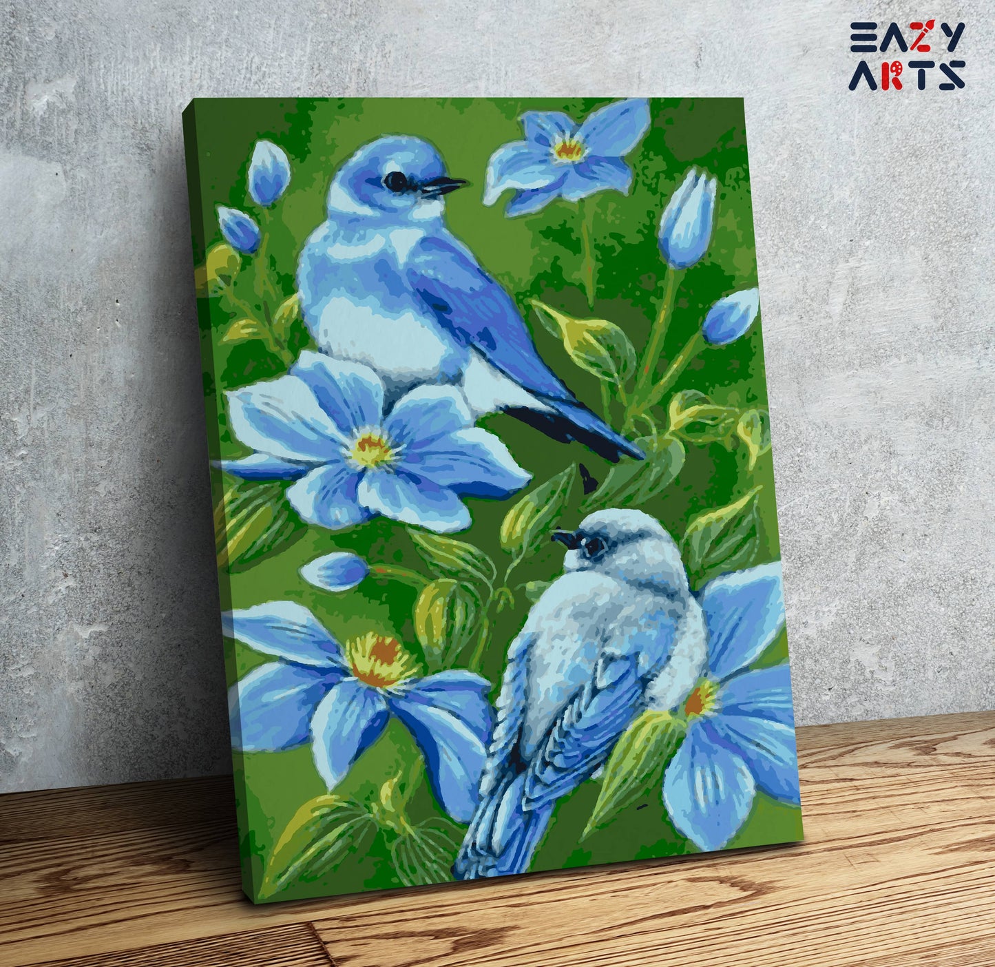 Birds Couple Paint by Numbers Kit