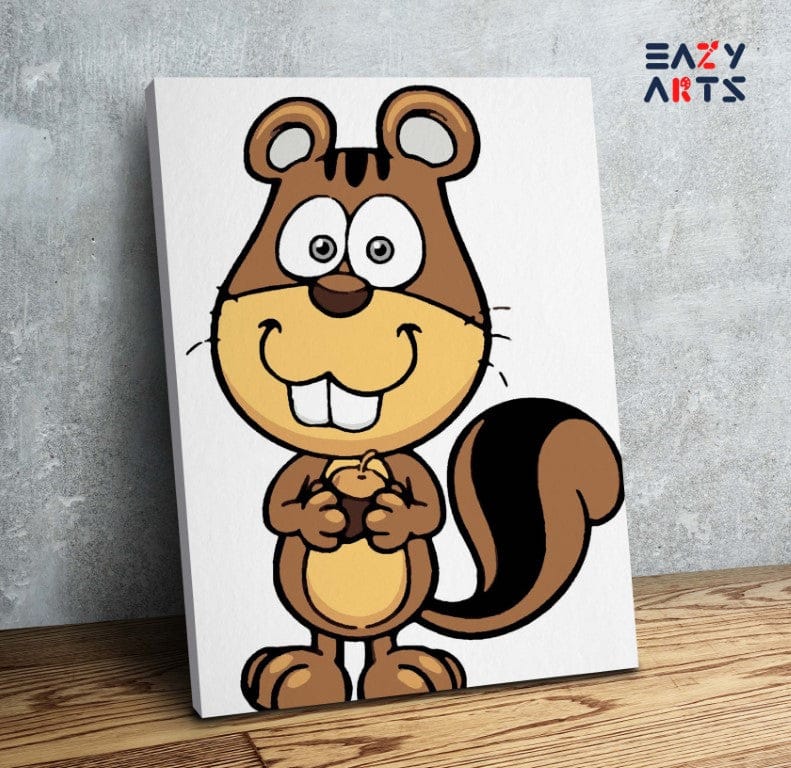 Squarrel Paint By Numbers Kit For Kids