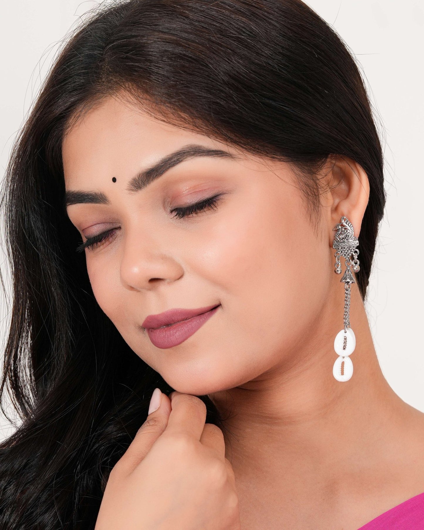 Women’s Indo Western Teardrop Shaped Party Wear Ethnic Stud Earrings for Women -AZ838-OX-ER31