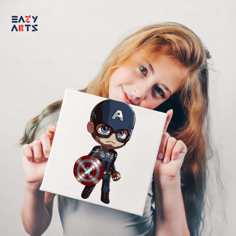 Captain America Paint By Numbers Kit For Kids