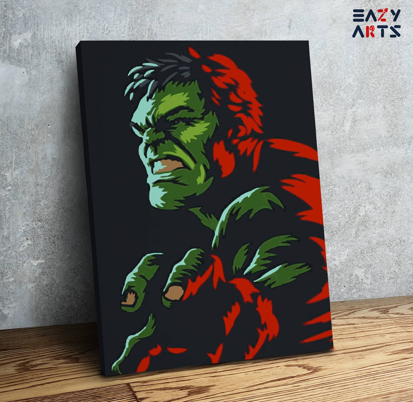 Hulk Abstract Paint By Numbers kit