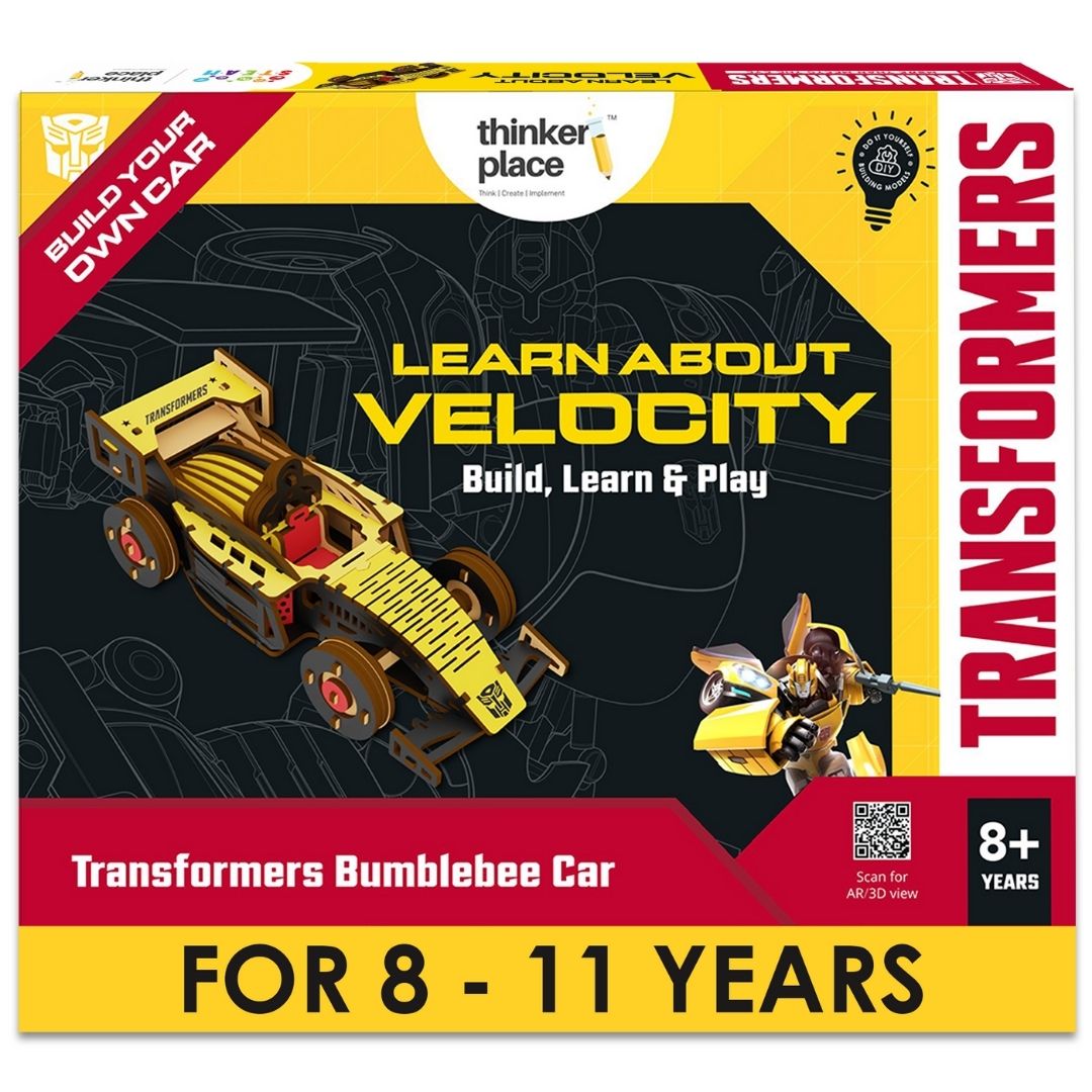 Transformers Bumblebee DIY Race Car- Learn about Velocity