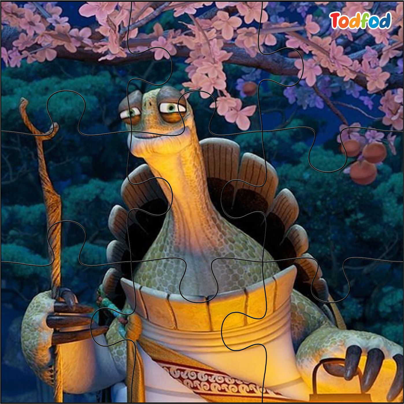 Wooden Jigsaw Puzzles - Kung Fu Panda Anime Cartoon Characters for Kids