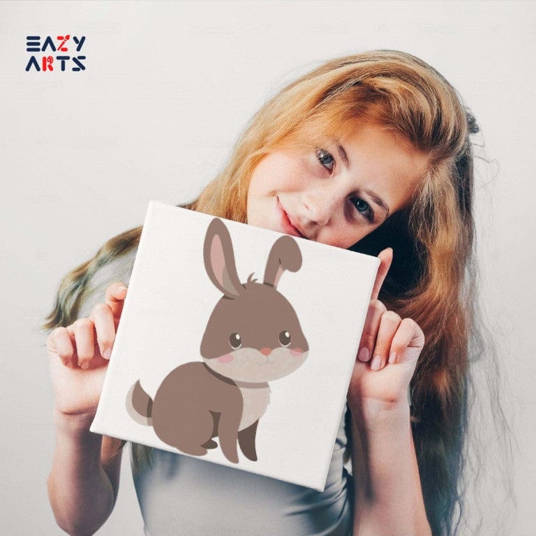Bunny Sitting Paint By Numbers Kit For Kids