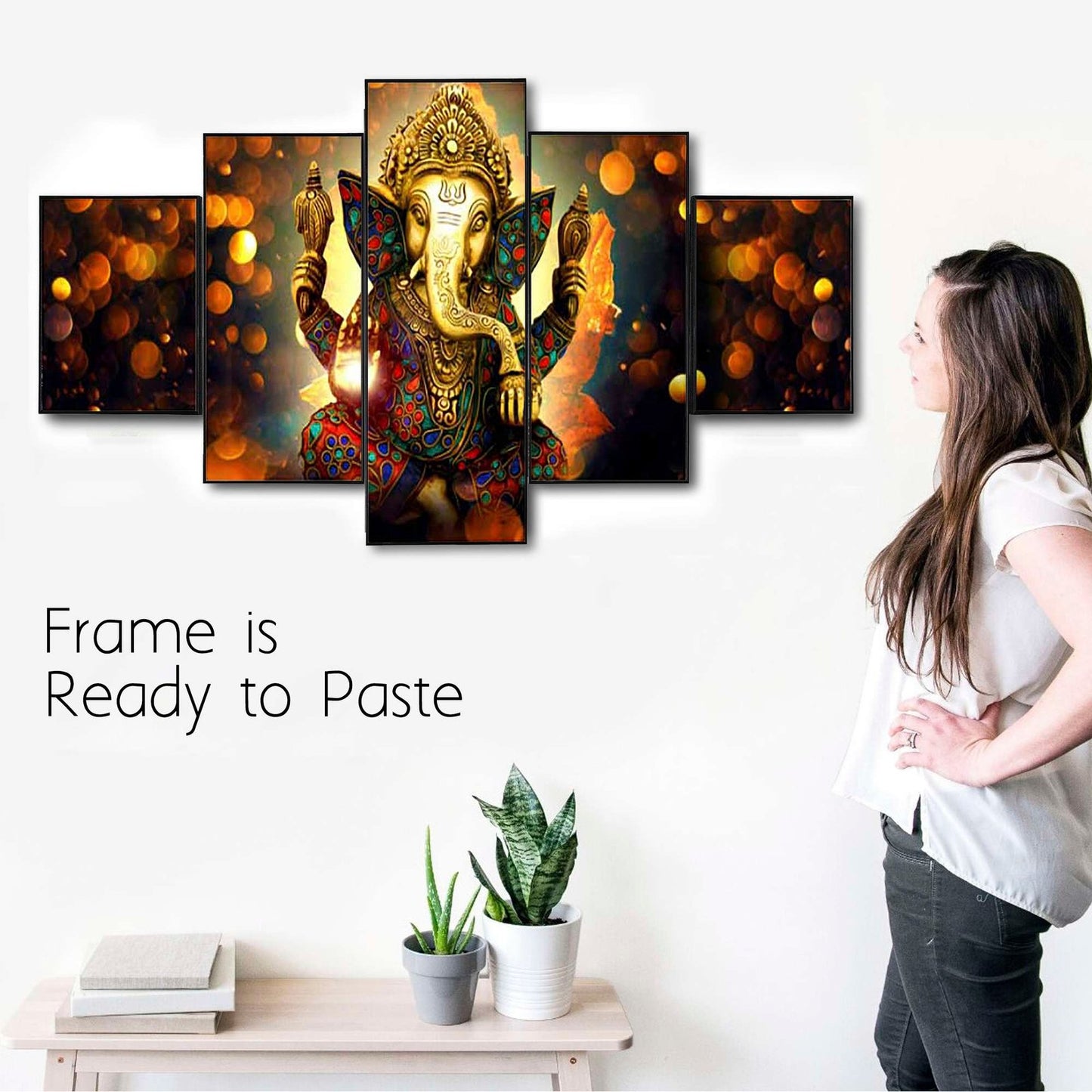Set Of Five Framed Digital Wall Painting