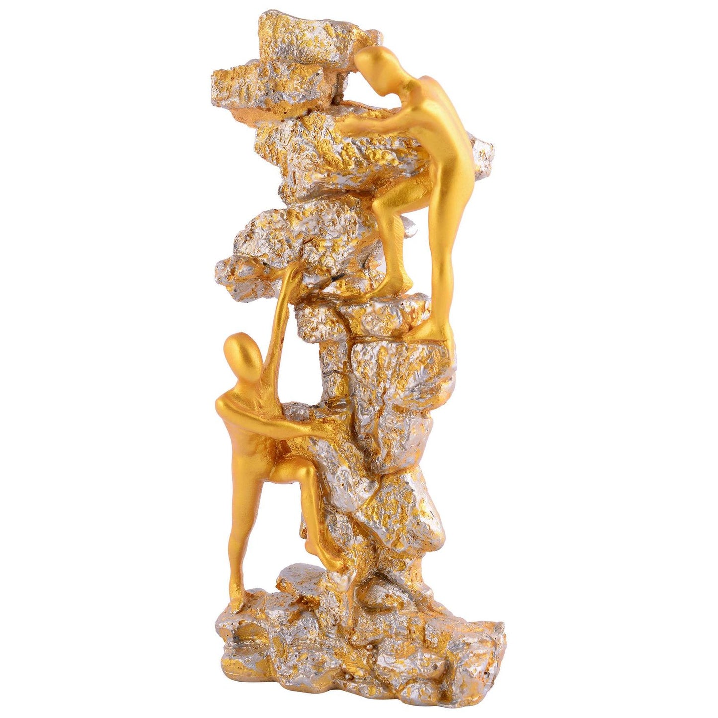 Men Sitting on Ball Showpiece for Home Decor Showpiece, Atlas Sculpture for Office Table Décor multicolour