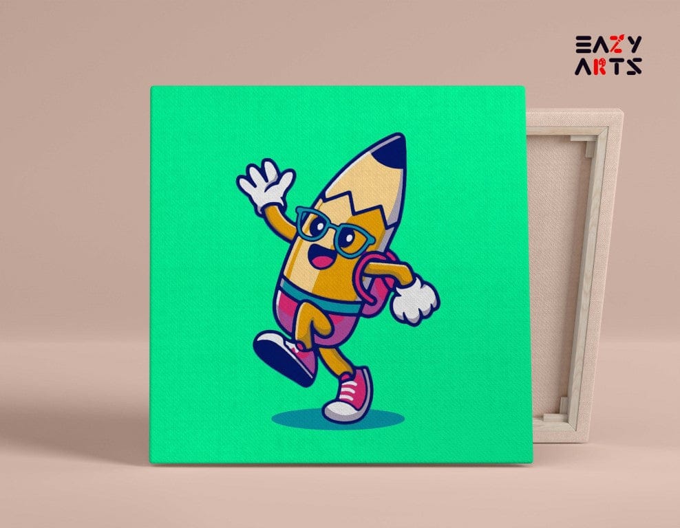 Pencil Cartoon Paint By Numbers Kit For Kids