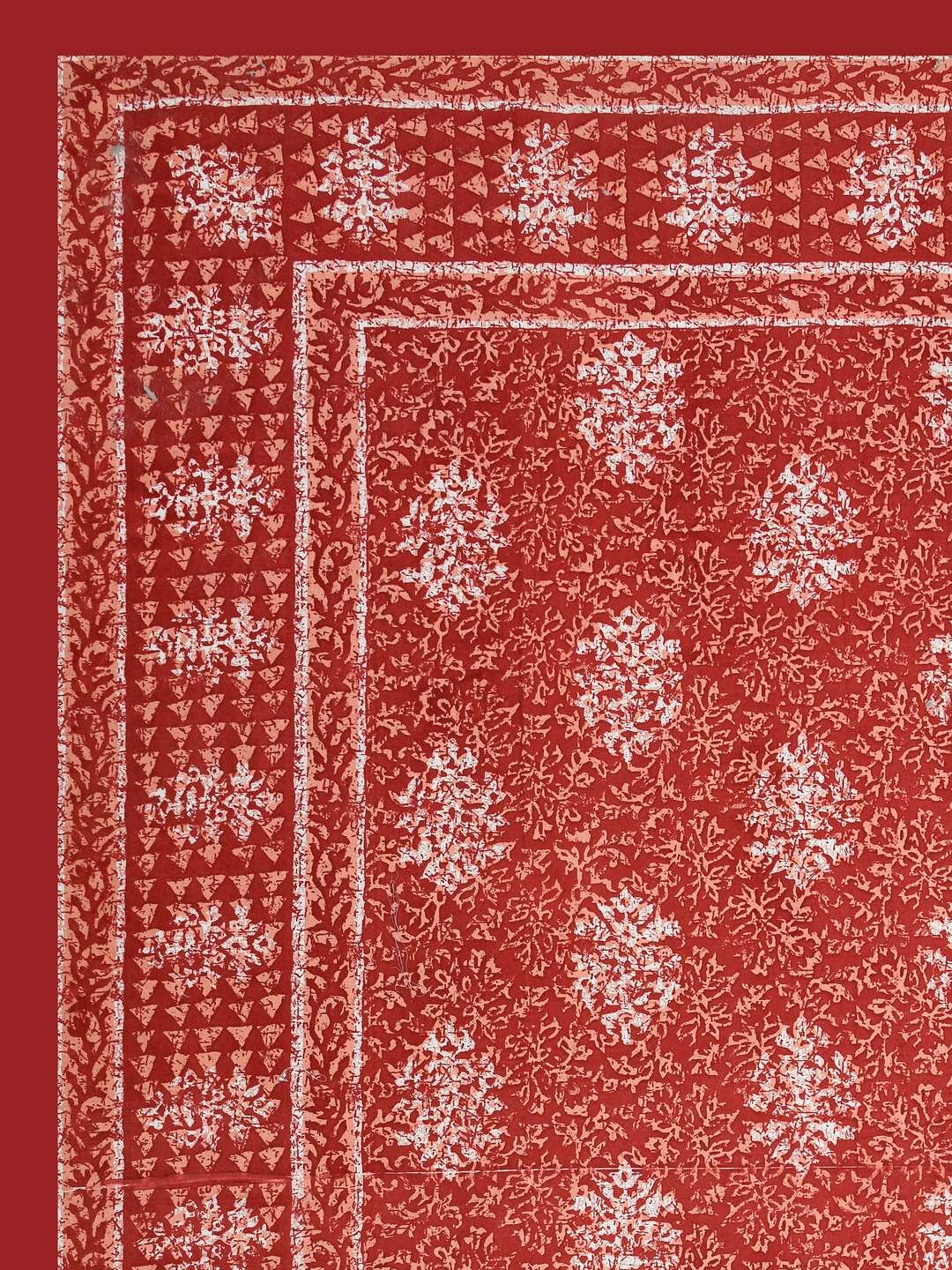 100% Pure Cotton Traditional Printed Bedsheet for Double Bed King Size Bedsheet with 2 Pillow Covers