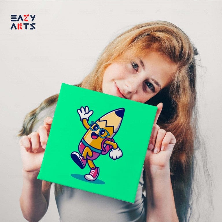 Pencil Cartoon Paint By Numbers Kit For Kids