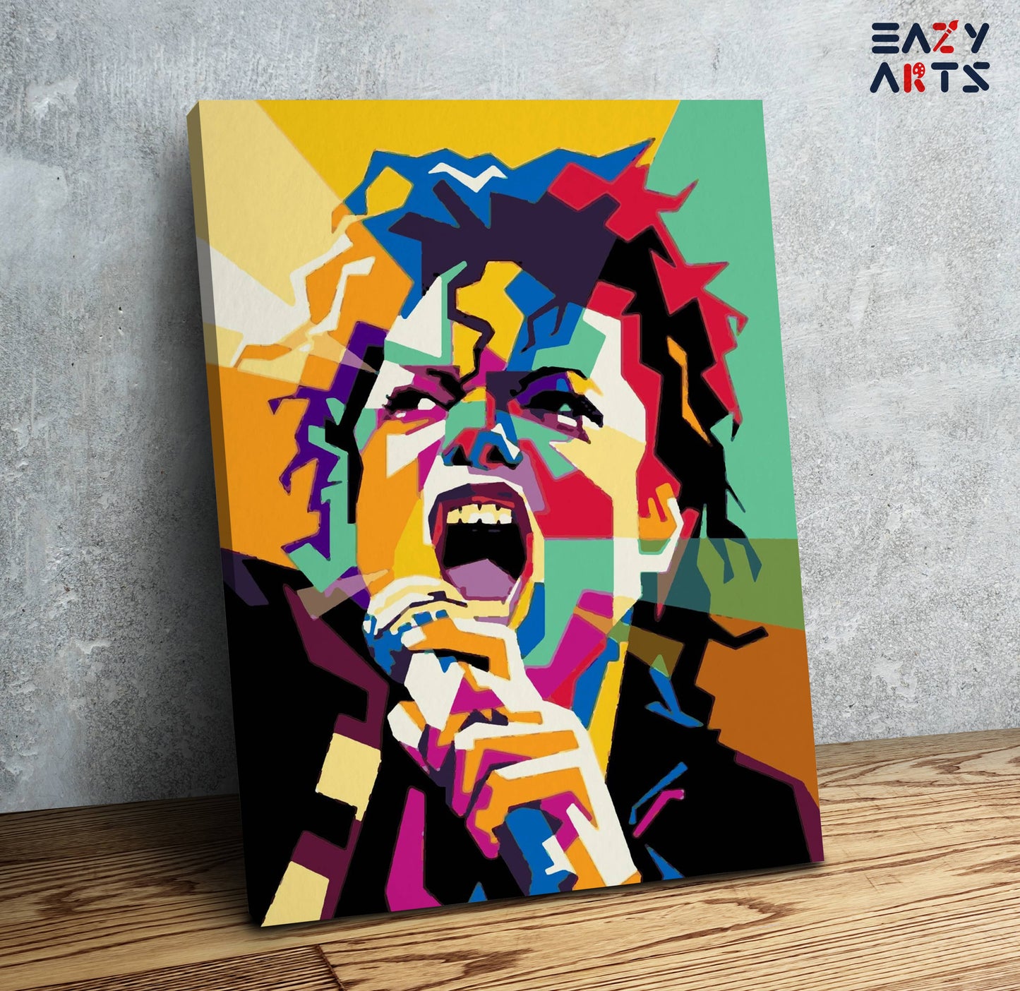 Michel Jackson Singing Abstract Paint By Numbers kit