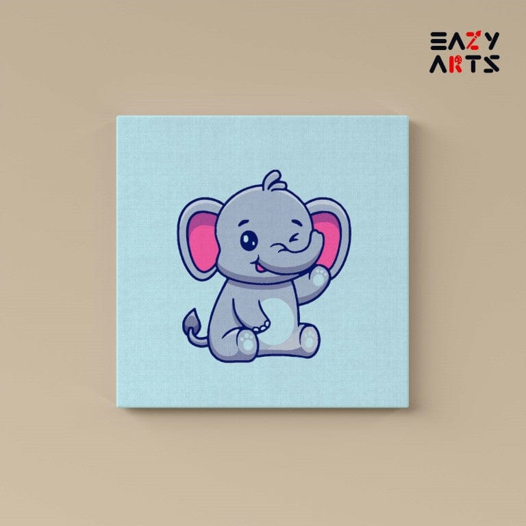 Baby Elephant Paint By Numbers Kit For Kids