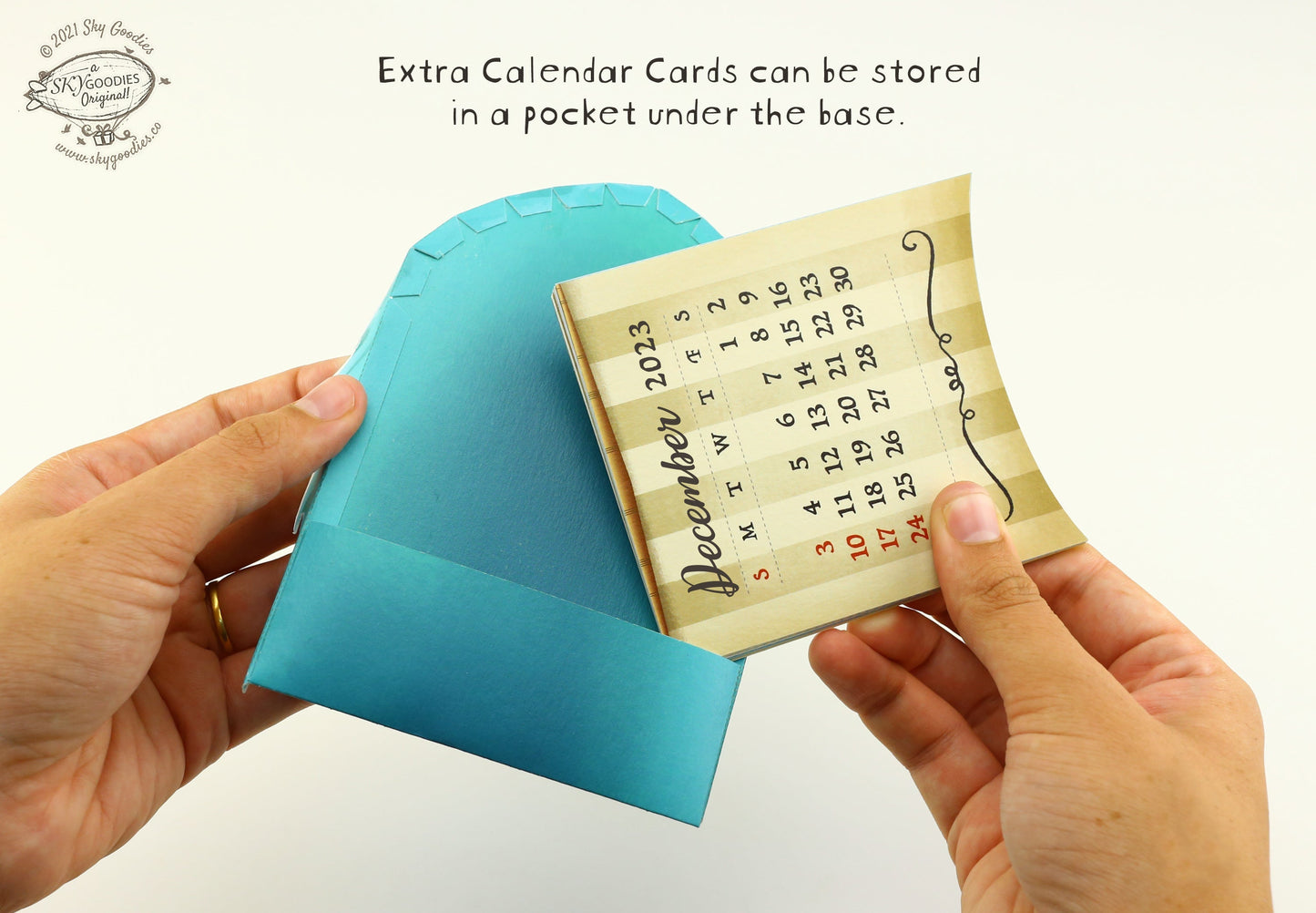 Adventure Ship Desk 3D Calendar 2024 & 2025 DIY Paper Craft Kit
