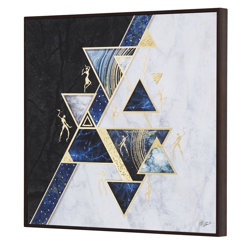 Golden Embossed Wall Painting For Home Decoration , Paintings for Living Room , Modern Art Wall Pinting, For Home Decor (12X12 INCH)