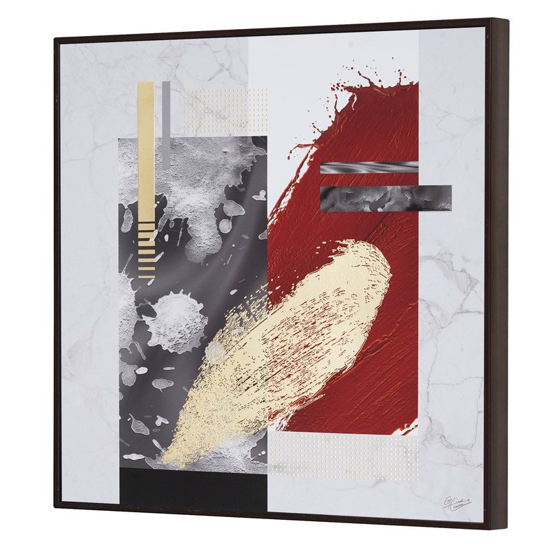 Golden Embossed Wall Painting For Home Decoration , Paintings for Living Room , Modern Art Wall Pinting, For Home Decor (12X12 INCH)