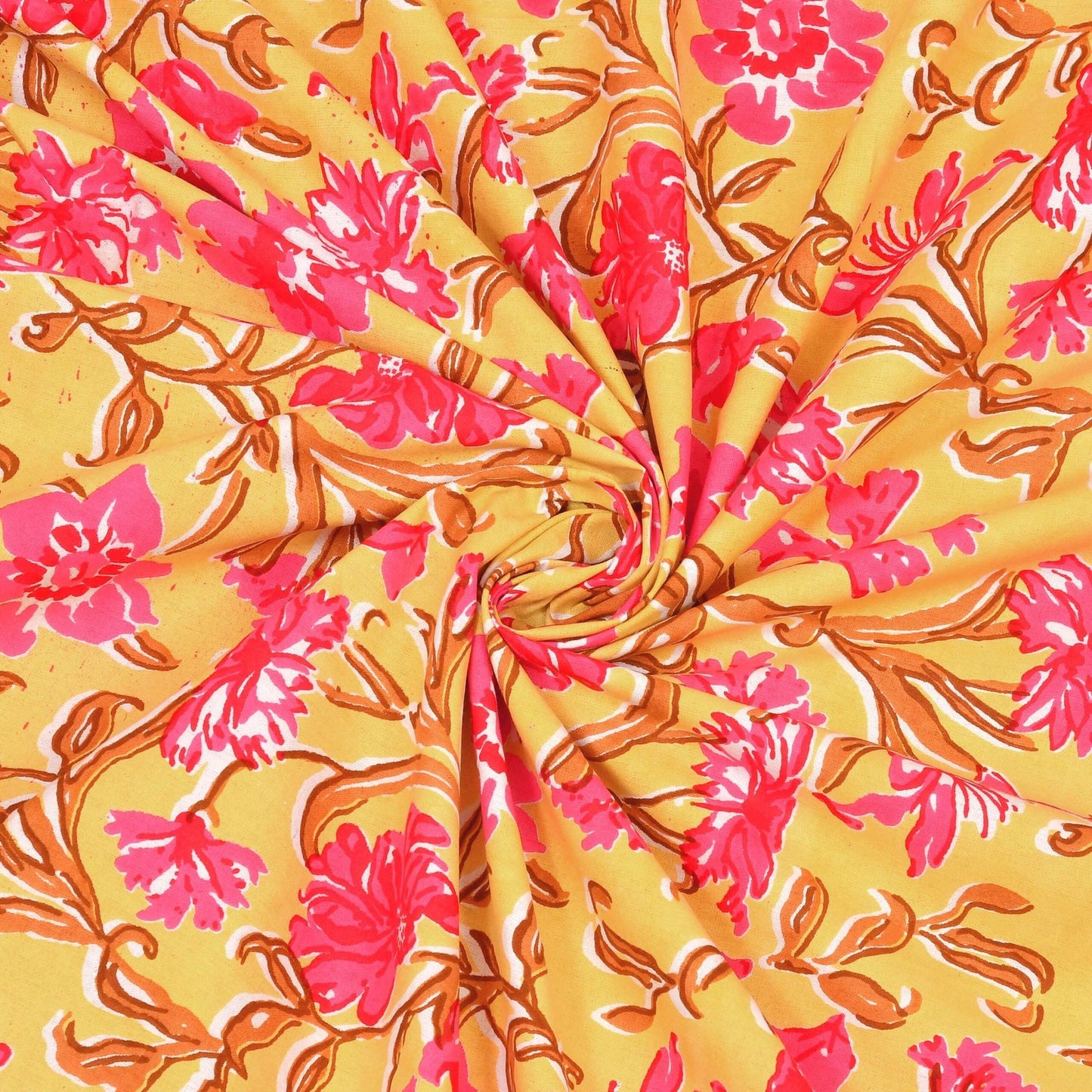 100% Pure Cotton Traditional Printed Bedsheet for Double Bed King Size Bedsheet with 2 Pillow Covers
