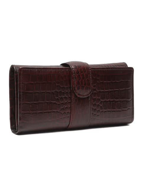 Women brown Leather Clutch