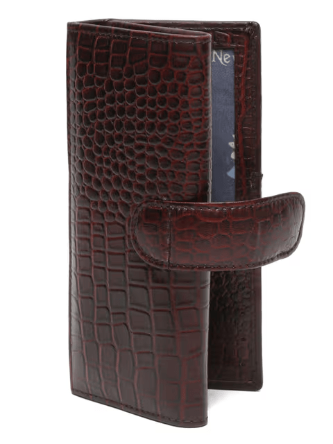 Women brown Leather Clutch