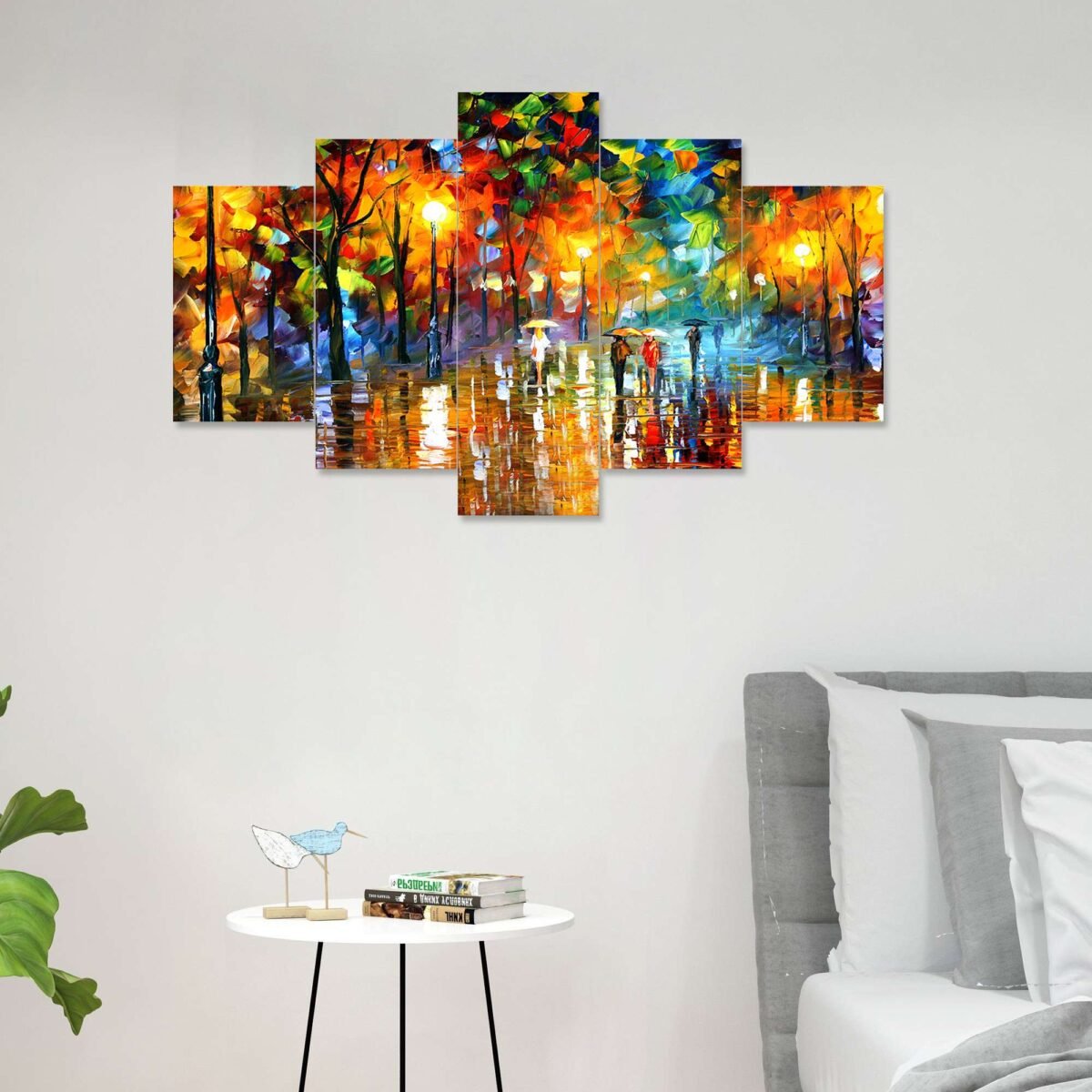 Modern Art Set of Five 3D Framed Paintings for Wall Decoration – Ideal for Home, Living Room, and Bedroom (125 x 60 CM)