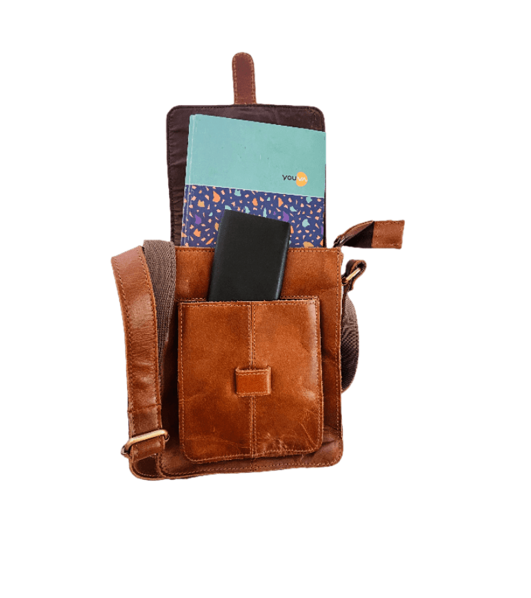 Craftshades – 9*11 Inch Leather Sling Bag | 100% Genuine Leather