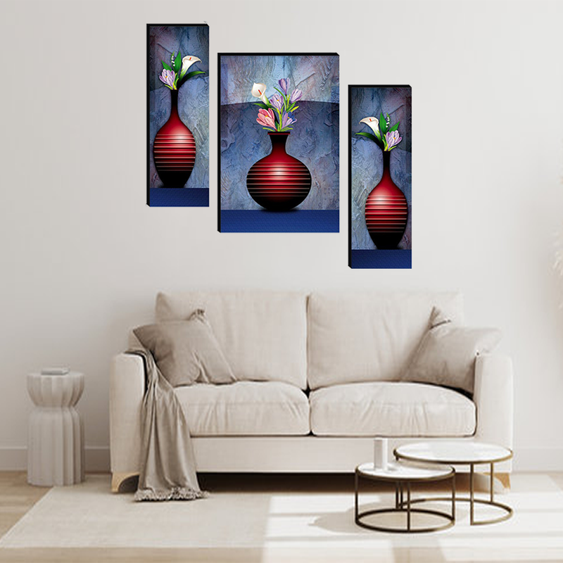 Set Of 3 Digital Wall Painting