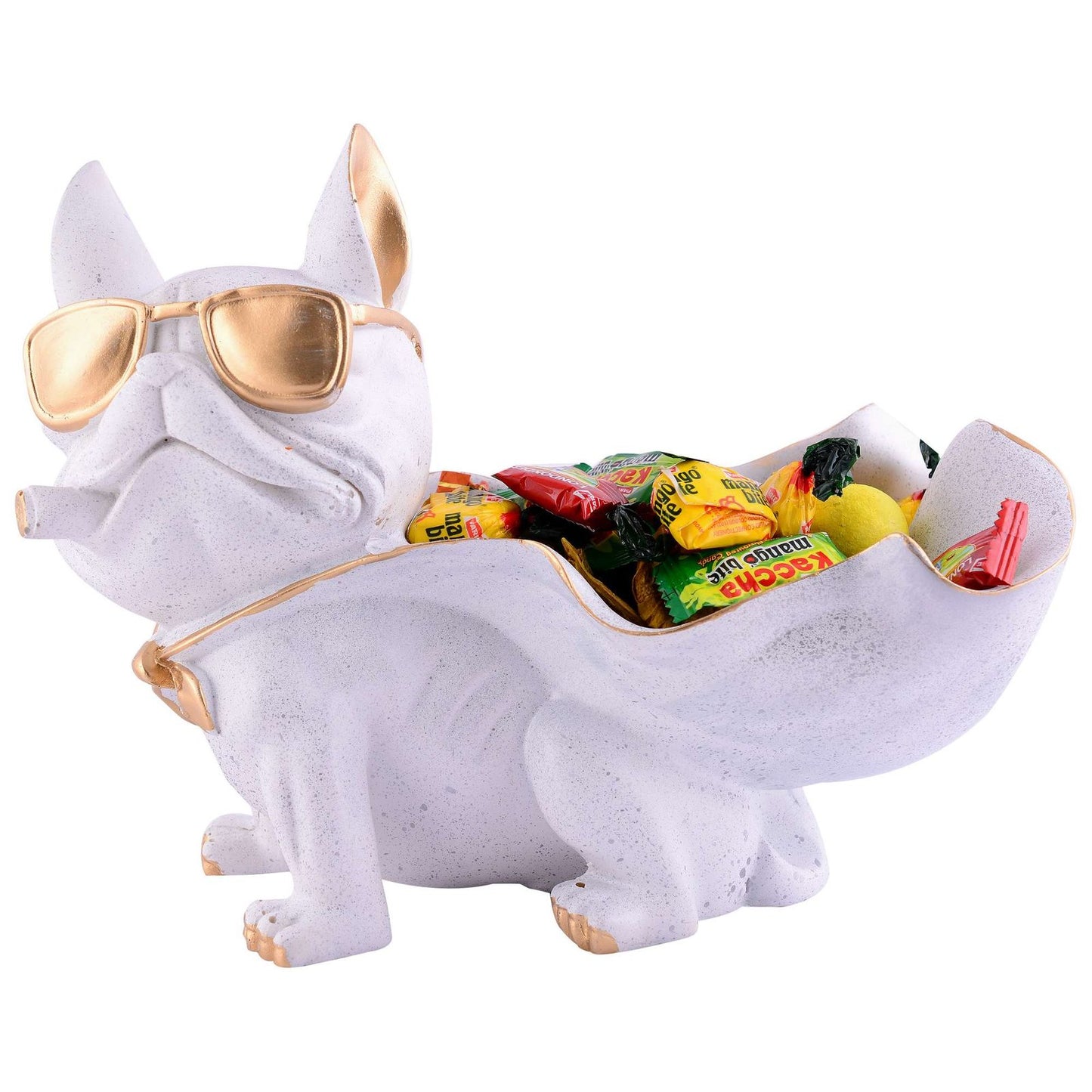 Cool Dog Showpiece with Plate for Home Dcor Item | Kitchen,Bedroom,Office,Dinning Table Decorative Item