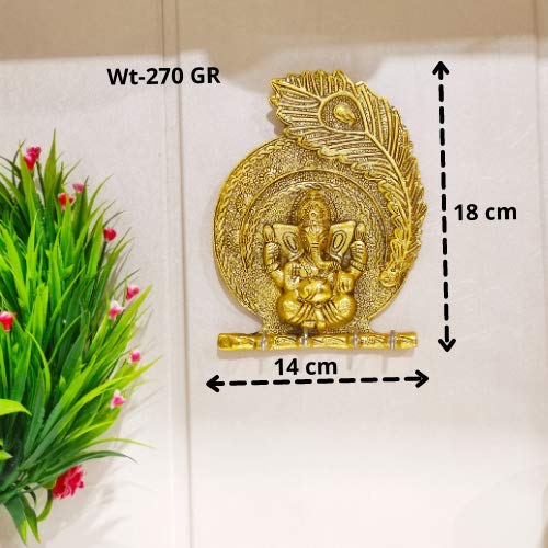 KridayKraft Metal Ganesha ji Key Holder Decorative for Wall Ganesh Statue