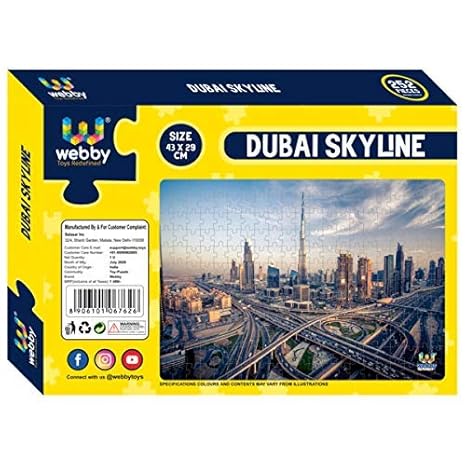 Webby Dubai Skyline Jigsaw Puzzle 252 Pieces Kid