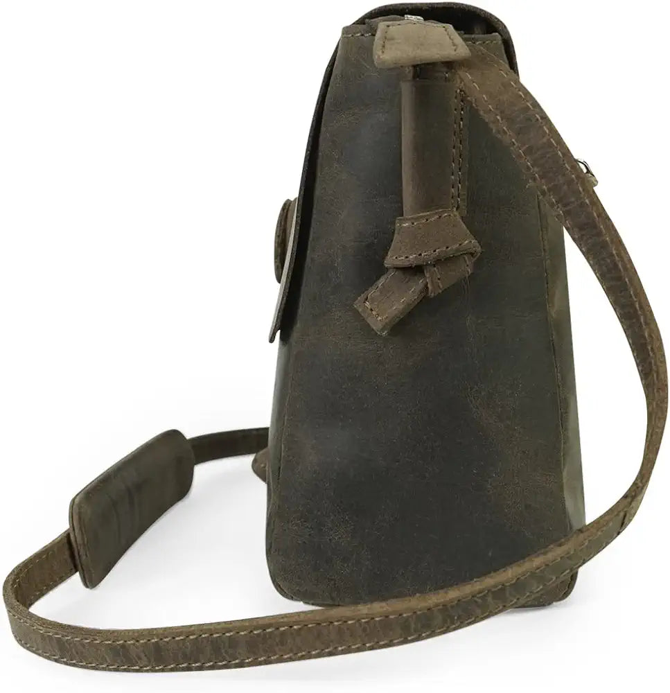 Goatter Hunter Leather 9" Inch Crossbody/Sling Messenger Bag For Girls And Womens, GTHT-17