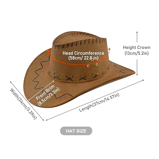 Wanna Party Brown Cowboy Hat