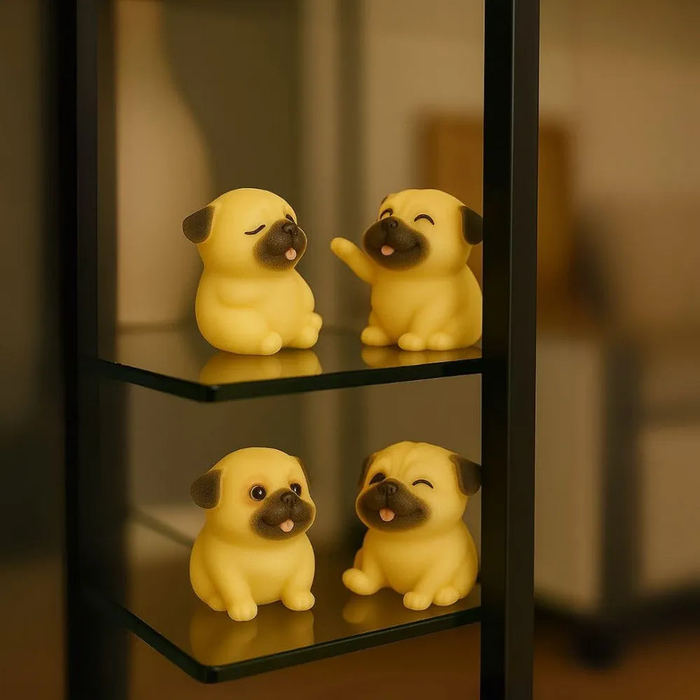 Satyam Kraft Resin 1 Set Dog Miniature Figurines Decorative Showpiece