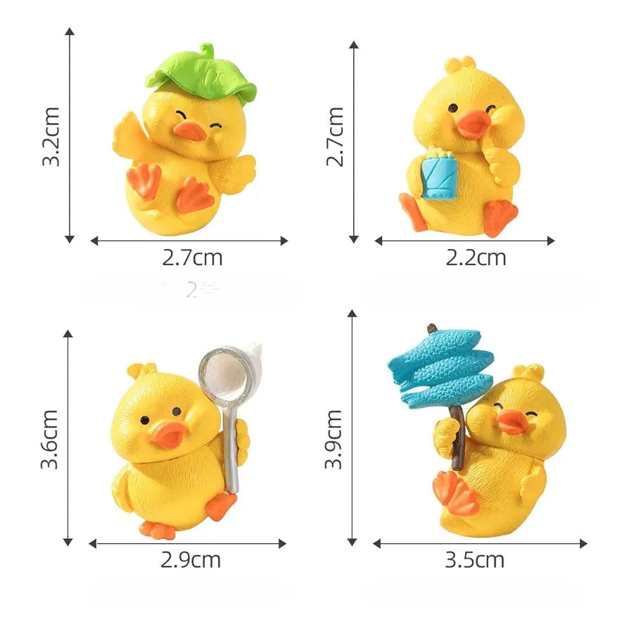 Satyam Kraft Resin 1 Set Duck Miniature Figurines