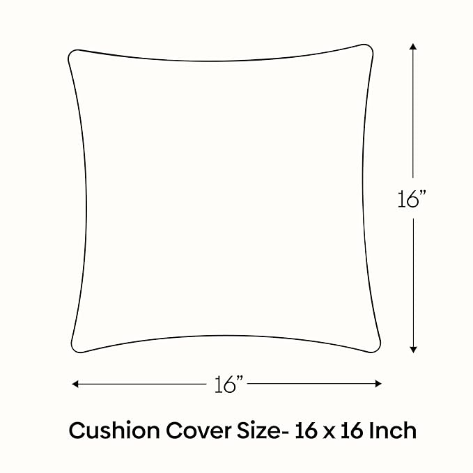 Haus & kinder Decorative Embroidered Cushion Cover | Colour Lone Flower