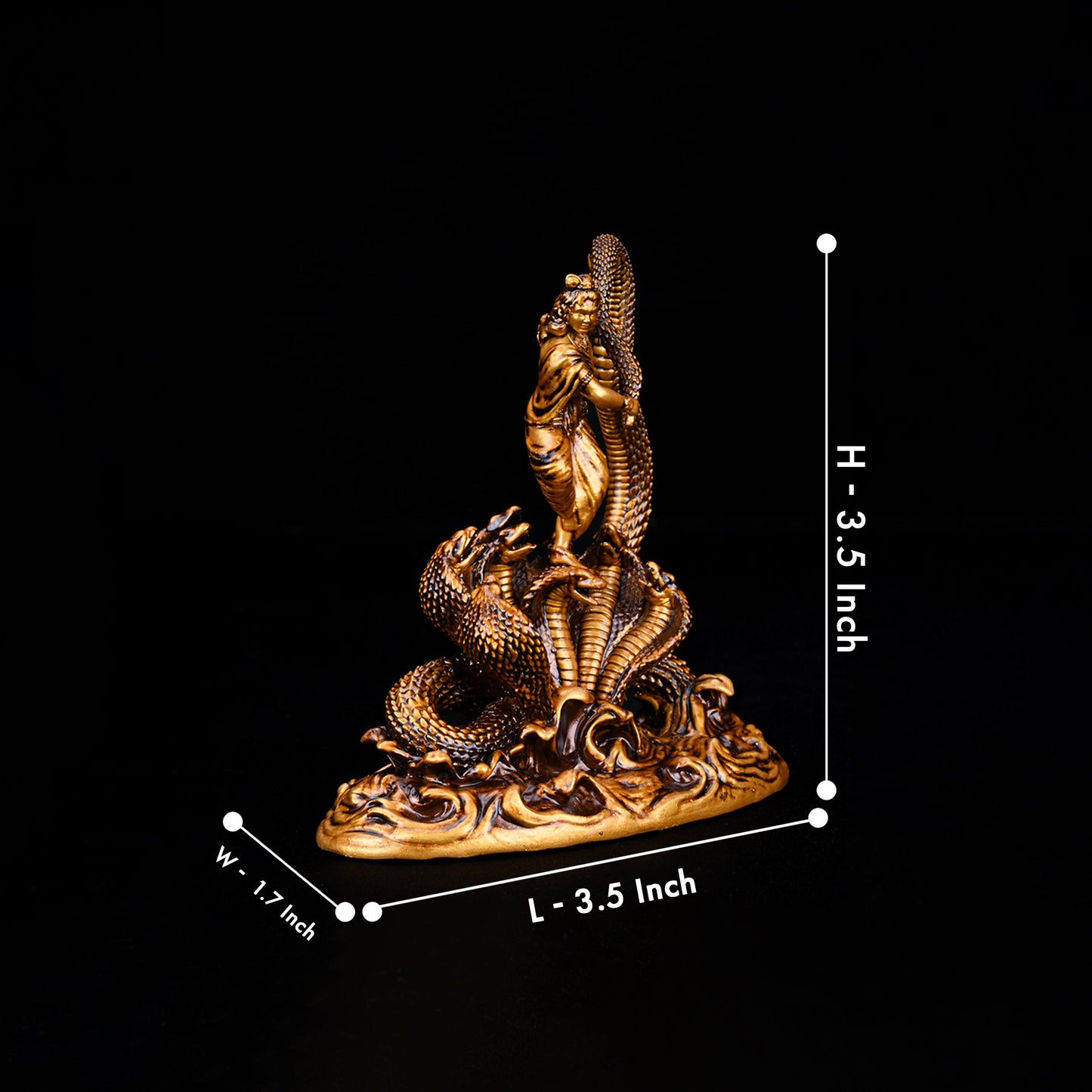 Artarium Dancing Krishna Car Dashboard