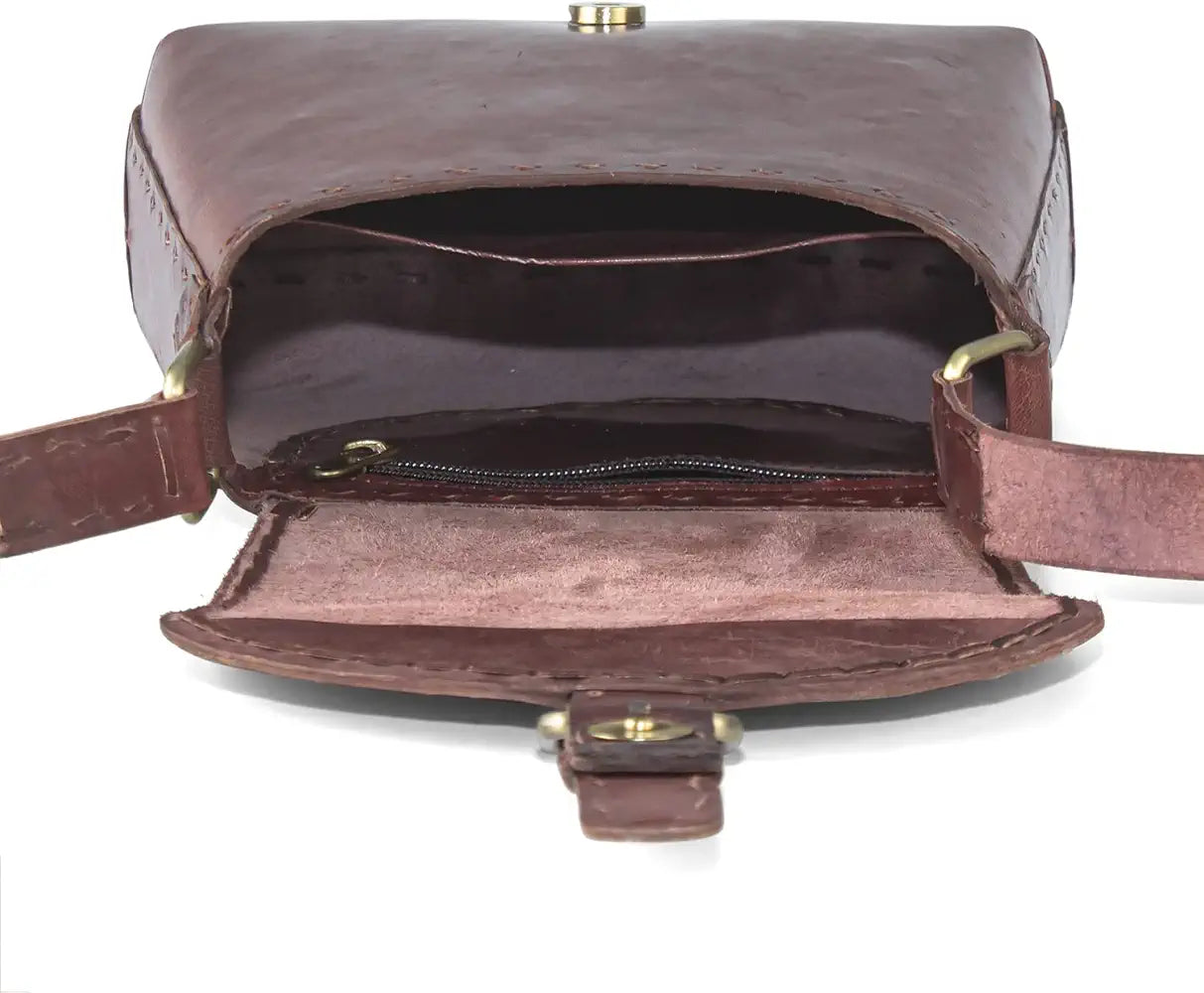Goatter Genuine Leather Crossbody Sling Bag For Women's