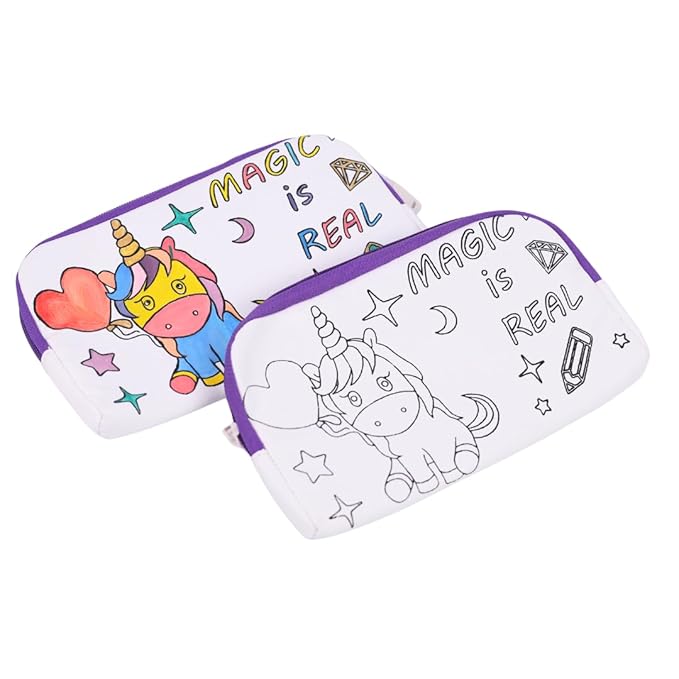 Hobby India Diy Pre-designed Canvas Pouch Painting Kit | Perfect for Kids & Adults