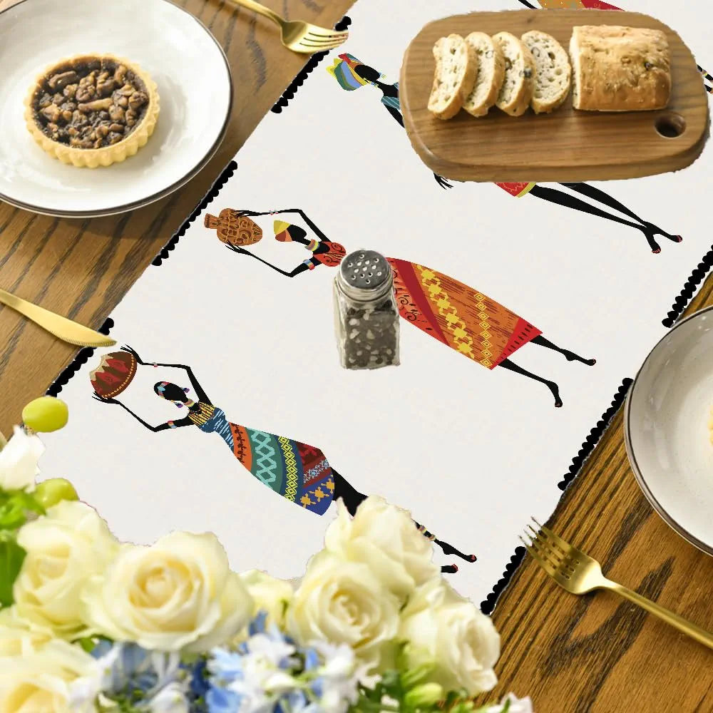 Ishro Home Premium Table Runner Colour The Lady